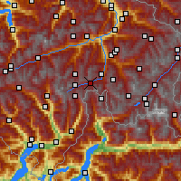 Nearby Forecast Locations - Rheinwald - карта