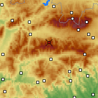 Nearby Forecast Locations - Низкие Татры - карта