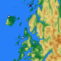 Nearby Forecast Locations - Tjøtta - карта