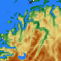 Nearby Forecast Locations - Будё - карта