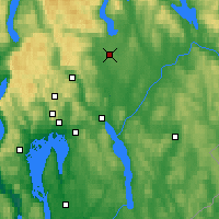 Nearby Forecast Locations - Gardermoen - карта