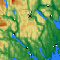 Nearby Forecast Locations - Kongsberg Brannstasjon - карта
