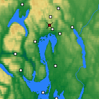 Nearby Forecast Locations - Tryvasshogda - карта