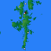 Nearby Forecast Locations - Шетландские острова - карта
