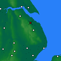 Nearby Forecast Locations - Гримсби - карта