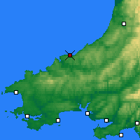 Nearby Forecast Locations - Cardigan - карта