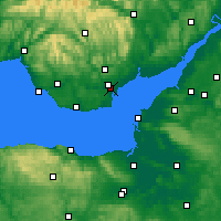 Nearby Forecast Locations - Ньюпорт - карта