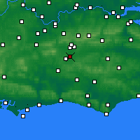 Nearby Forecast Locations - Гатвик - карта