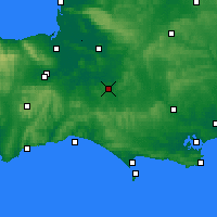 Nearby Forecast Locations - Yeovil - карта