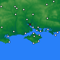 Nearby Forecast Locations - Саутгемптон - карта