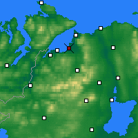 Nearby Forecast Locations - Лимавади - карта