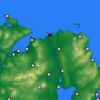Nearby Forecast Locations - Колрейн - карта