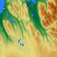 Nearby Forecast Locations - Bergstadir - карта