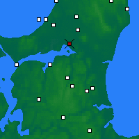 Nearby Forecast Locations - Ольборг - карта