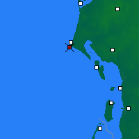 Nearby Forecast Locations - Blavand Cape - карта