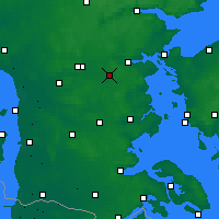 Nearby Forecast Locations - Vamdrup - карта