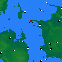 Nearby Forecast Locations - Rosnaes Cape - карта