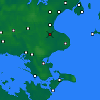 Nearby Forecast Locations - Tesseboelle - карта
