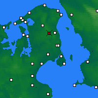 Nearby Forecast Locations - Sjaelsmark - карта