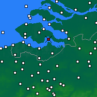 Nearby Forecast Locations - Hansweert - карта