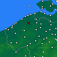 Nearby Forecast Locations - Брюгге - карта