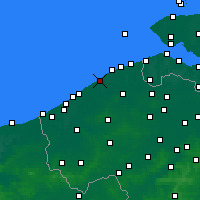Nearby Forecast Locations - De Haan - карта