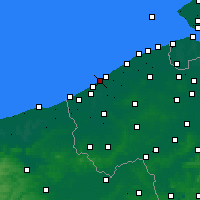 Nearby Forecast Locations - Middelkerke - карта