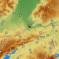 Nearby Forecast Locations - Биннинген - карта