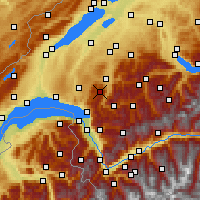 Nearby Forecast Locations - Moléson - карта