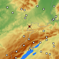 Nearby Forecast Locations - Fahy - карта