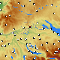 Nearby Forecast Locations - Шаффхаузен - карта