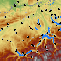 Nearby Forecast Locations - Эгольцвиль - карта