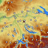 Nearby Forecast Locations - Опфикон - карта