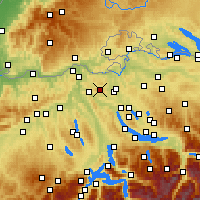 Nearby Forecast Locations - Lägern - карта