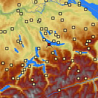 Nearby Forecast Locations - Веденсвиль - карта