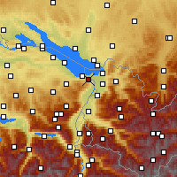 Nearby Forecast Locations - Роршах - карта