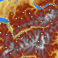 Nearby Forecast Locations - Кран-Монтана - карта