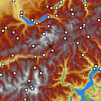 Nearby Forecast Locations - Eggishorn - карта