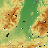 Nearby Forecast Locations - Кольмар - карта