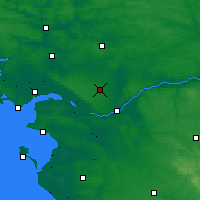 Nearby Forecast Locations - Treillières - карта
