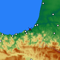 Nearby Forecast Locations - Сен-Жан-де-Люз - карта