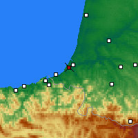 Nearby Forecast Locations - Биарриц - карта