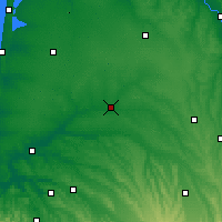 Nearby Forecast Locations - Мон-де-Марсан - карта