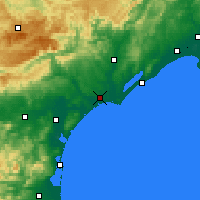 Nearby Forecast Locations - Безье - карта