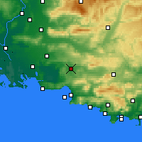Nearby Forecast Locations - Les Milles - карта