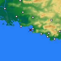 Nearby Forecast Locations - Cap Pom�gues - карта