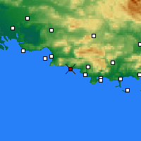 Nearby Forecast Locations - Ла-Сьота - карта