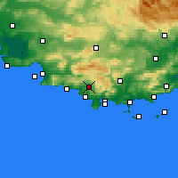 Nearby Forecast Locations - Ле-Кастелле - карта