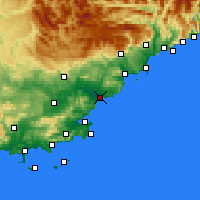 Nearby Forecast Locations - Фрежюс - карта