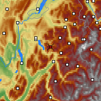 Nearby Forecast Locations - La Clusaz - карта